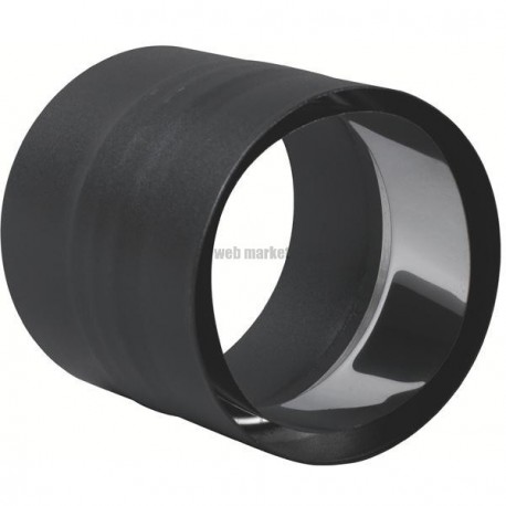 Raccord anti-bistre Email Mat Acier émaillé diamètre : 153 Noir Bois / Fioul / Gaz réf. 344116