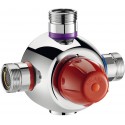 Mitigeur thermostatique centralisé Premix SECURIT mâle 26 x 34 pour bouclage d eau chaude sanitaire réglable de 44° à 58°C ré