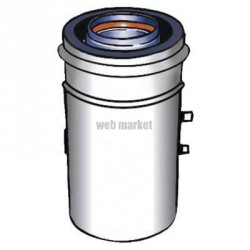 Té de visite Rolux Condensation diamètre 80 / 125 Fioul / Gaz réf. 716102