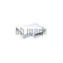 Tehr 55x110 - te horizontal rectangulaire plastique rigide section 55 x 110
