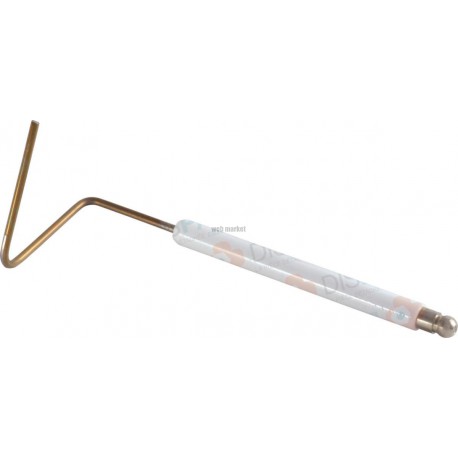 Sonde d ionisation Lg 80 (porcelaine) Ø8 (porcelaine) Gaz Pour brûleur C55/80. Réf. 13018121
