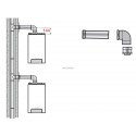 Kit de raccordement 3CEP pour flexible PPS 80 / 125 mm colis DY887 réf. 100014000
