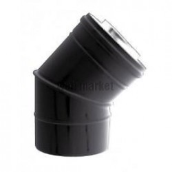 Coude concentrique BIOTEN 45 inox/galva D 80 / 125 réf. 470580