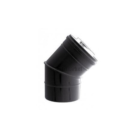 Coude concentrique BIOTEN 45 inox/galva D 80 / 125 réf. 470580