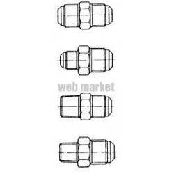 RACCORDEMENT MM 1/4FL-1/4FL DM001