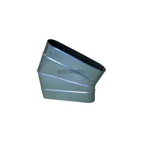 ALDES Coude horizontal oblong galvanisé 30° CHO - L 490mm x H 130mm