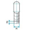 ALDES Coude horizontal oblong galvanisé 45° CHO - L 425mm x H 130mm