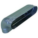 ALDES Coude vertical oblong galvanisé 90° CVO - L 490mm x H 130mm