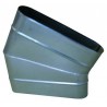ALDES Coude horizontal oblong galvanisé CHO à 30° - L 360mm x H 80mm