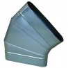 ALDES Coude horizontal oblong galvanisé CHO à 45° - L 475mm x H 165mm