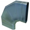 ALDES Coude horizontal oblong galvanisé CHO à 90° - L 895mm x H 415mm