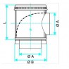 ALDES Caisson piquage terrasse galvanisé aéraulique/acoustique - Diamètre 250/400 mm