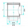 ALDES Caisson piquage terrasse galvanisé - Diamètre 125/250 mm