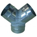 ALDES Culotte simple galva 90° - Diamètre 355 mm