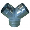 ALDES Culotte simple galva 90° - Diamètre 80 mm