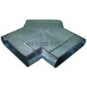 ALDES Culotte oblonque horizontale galvanisé CSH à 90°- L 325mm x H 130mm