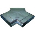 ALDES Culotte oblonque horizontale galvanisé CSH à 90°- L 620mm x H 320mm