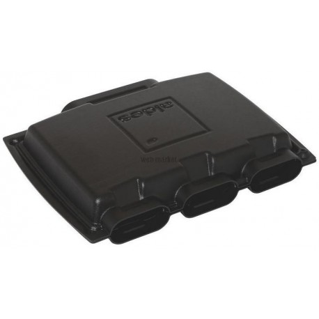 Caisson répartiteur PPE équipé d 1 piquage D125 et 6 D80
