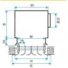 ALDES Diffuseur linéaire soufflage 1 fente alu anodisé avec registre ALD611 550mm