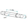 ALDES Fourreau de traversé de terrasse - L 650 - Diamètre 500