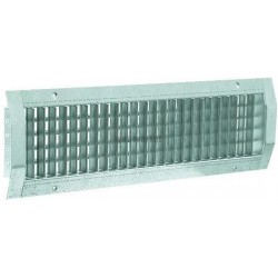 ALDES Grille sur conduit double déflexion de soufflage en acier GD 102D - 525x75 mm