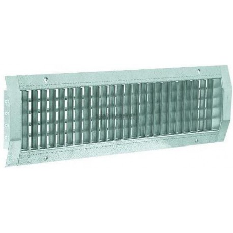 ALDES Grille sur conduit double déflexion de soufflage en acier GD 102D - 625x75 mm