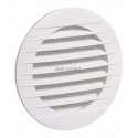 Grille extérieure ronde plastique GPA D 128 mm - blanc