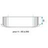ALDES Piquage droit oblong galvanisé PDO à 90° - L 490mm x H 130 - Diamètre 515mm