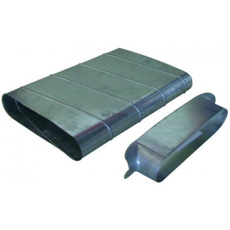 ALDES Piquage droit oblong galvanisé PDO à 90° - L 410 mm x H 165 mm - Diamètre 515 mm