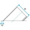 ALDES Piquage oblique circulaire sur plat - Diamètre 355