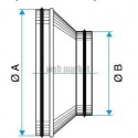 ALDES Réduction conique concentrique galvanique à joint - Diamètre 560/500