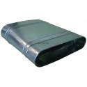 ALDES Réduction concentrique oblongue galvanisé RCO - L 515 x H 215mm/l 545 x h 165mm