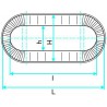 ALDES Réduction concentrique oblongue galvanisé RCO - L 895 x H 415mm/l 820 x h 320mm