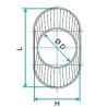 ALDES Réduction concentrique oblongue cylindrique RCOC - L 425 x H 130mm - D160