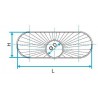 ALDES Réduction oblongue cylindrique tangentielle sur plat ROCTP-325X130-Diamètre 125