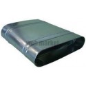 ALDES Réduction concentrique oblongue galvanisé RCO - L 325 x H 130mm / l 450 x h100mm