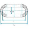 ALDES Réduction concentrique oblongue galvanisé RCO - L 515 x H 215mm / l 490 x h130mm