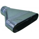 ALDES Réduction concentrique oblongue cylindrique RCOC-L 880 x H 215mm-Diamètre 450mm