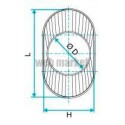 ALDES Réduction concentrique oblongue cylindrique RCOC-L 645 x H 265mm-Diamètre 500mm