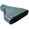 ALDES Réduction concentrique oblongue cylindrique RCOC-L 645 x H 265mm-Diamètre 500mm