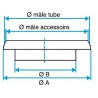 ALDES Réduction plate concentrique aluminium RPC - Diamètre 355/200