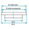 ALDES Réduction plate concentrique aluminium RPC - Diamètre 450/400