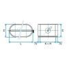 ALDES Registre dSupéquilibrage oblong galvanisé RGO - L 410mm x H 165mm