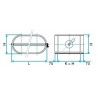 ALDES Registre dSupéquilibrage oblong galvanisé RGO - L 425mm x H 130mm