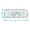 ALDES Réduction oblongue cylindrique tangentielle sur plat ROCTP-450x100-Diamètre 250