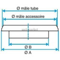 ALDES Réduction plate concentrique galvanisé RPC - Diamètre 315/160