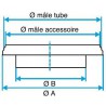 ALDES Réduction plate concentrique galvanisé RPC - Diamètre 500/160