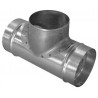 ALDES Té Equerre aluminium : TE 90° - Diamètre 160/125