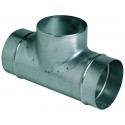 ALDES Té Equerre Galvanisé : TE 90° - Diamètre 560/450