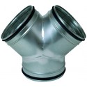 ALDES Culotte simple galva 90° à joint - Diamètre 200